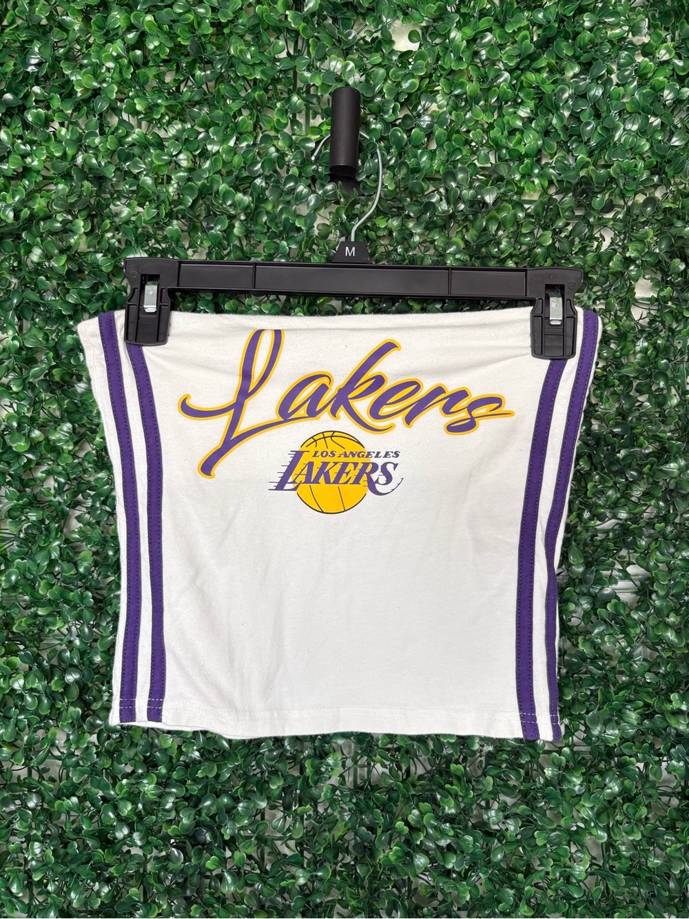 NBA Los Angeles Lakers White tube top with Purple & Gold Logo